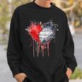 ハート 音符 パンクロック ゴシック 音楽愛好家 スウェットシャツ 彼への贈り物