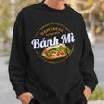 バインミー 屋台の食べ物 バゲット ヴィンテージ ベトナム レトロ お土産 スウェットシャツ 彼への贈り物