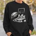 バスケットボール選手の夢 スニーカー ボール スラムダンク スウェットシャツ 彼への贈り物
