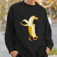 バナナアヒル。おかしいから人形の動物 スウェットシャツ 彼への贈り物