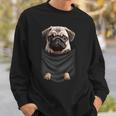 パグ 面白いtシャツ イヌ ポケット わんこ メンズ 犬好き グッズ かわいい おもしろ 面白い 服 ネタ スウェットシャツ 彼への贈り物