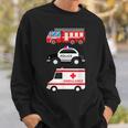 パトカー 消防車 救急車 ファーストレスポンダーデザイン スウェットシャツ 彼への贈り物