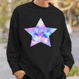 パープル ピンク ブルー プリティ スター スウェットシャツ 彼への贈り物