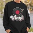 ビニールレコードプレーヤー I ターンテーブルプレーヤー I レトロ音楽 スウェットシャツ 彼への贈り物