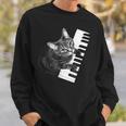 ピアノ 猫 スウェットシャツ 彼への贈り物