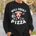 ピザのためにしゃがむ Willquat For Pizza スウェットシャツ 彼への贈り物
