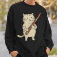 ファゴット猫ミュージシャン レトロ キュート バンド オーケストラ スウェットシャツ 彼への贈り物