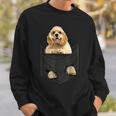 ファニーアメリカンコッカースパニエル ポケットに入った犬好き向け スウェットシャツ 彼への贈り物