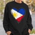 フィリピン独立記念日 I Love Philippines 国旗 ハート スウェットシャツ 彼への贈り物