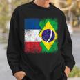 フランス ブラジルの旗 スウェットシャツ 彼への贈り物