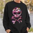 フローラルローズスカルフラワープリント スウェットシャツ 彼への贈り物