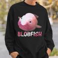 ブロブフィッシュ Blobfish 深海のおじさん 深海のアイドル ぷよぷよ おもしろい かわいい 魚 動物 きもかわ スウェットシャツ 彼への贈り物
