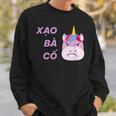 ベトナム ベトナム語 ベトナムの言葉 ザオバーコー 面白いジョーク 嘘つき ユニコーン スウェットシャツ 彼への贈り物