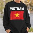 ベトナム国旗 ホリデー ビンテージ グランジ ベトナム国旗 スウェットシャツ 彼への贈り物