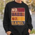 ベーシスト 楽器 エレキベース ノーバス ノーバンド スウェットシャツ 彼への贈り物