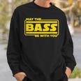 ベース ギター ドラム May The Bass Be With You ベーシスト ドラマー スウェットシャツ 彼への贈り物