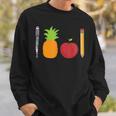 ペン パイナップル アップルペン 面白い スウェットシャツ 彼への贈り物