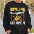 ボウリング大会優勝 クルー ボウリング チーム ホビー ボウラー スウェットシャツ 彼への贈り物