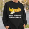 ボールパイソン ささやき蛇 爬虫類 爬虫類 バナナ スウェットシャツ 彼への贈り物