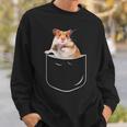 ポケットハムスターシャツ、ポケットに入った面白いハムスター ギフトtシャツ スウェットシャツ 彼への贈り物
