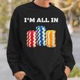 ポーカープレイヤー I'm All In カード カジノ 恋人 ギフト ギャンブル スウェットシャツ 彼への贈り物