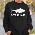 マグロの魚好きのギフト マグロを手に入れた 面白い釣り スウェットシャツ 彼への贈り物