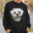 マルチーズ小型マルチーズ犬犬大好き甘いマルチーズ スウェットシャツ 彼への贈り物