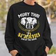 ムエタイ ボクシング エレファント ギフト 格闘技 スウェットシャツ 彼への贈り物
