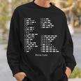 モールス符号tシャツ 国際モールス符号アルファベットシャツ スウェットシャツ 彼への贈り物