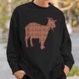 ヤギ動物コーヒー豆 スウェットシャツ 彼への贈り物