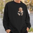 ラブラドゥードル愛好家のためのポケットに入った面白いラブラドゥードル。 スウェットシャツ 彼への贈り物
