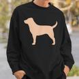 ラブラドールレトリバー 犬のシルエット スウェットシャツ 彼への贈り物