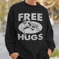 レスリングシャツ 面白いフリーハグレスリング スウェットシャツ 彼への贈り物