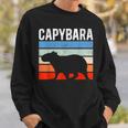 レトロ ビンテージ カピバラ かわいい 動物 スウェットシャツ 彼への贈り物