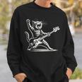 ロッキーキャット ベースギター4面エレキベースプレーヤー スウェットシャツ 彼への贈り物