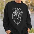 ヴィンテージ ハート 人間の解剖学 心臓 医療イラスト スウェットシャツ 彼への贈り物
