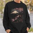 ヴィンテージ 桜 富士山 日本アート 日本 グラフィック スウェットシャツ 彼への贈り物