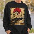 九尾の狐 日本のレトロアート スウェットシャツ 彼への贈り物