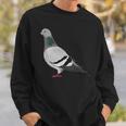 伝書鳩 鳥 動物 図 バードウォッチング 贈り物 鳥類学者 スウェットシャツ 彼への贈り物