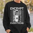 倫理的ハッキング アナリスト 倫理的サイバーセキュリティ Encrypt Everything スウェットシャツ 彼への贈り物