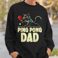 卓球 黒猫パパピンポン 黒猫ピンポン スウェットシャツ 彼への贈り物