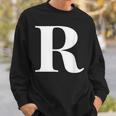 名前入り アルファベット イニシャル文字 R ギフト スウェットシャツ 彼への贈り物