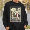 善知鳥安方忠義伝 歌川国芳 国芳スケルトンスペクター日本の浮世絵アートプリント スウェットシャツ 彼への贈り物
