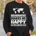 地理の先生への贈り物-面白い地理の恋人のユーモア スウェットシャツ 彼への贈り物