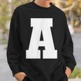 大文字 A アルファベットモノグラム イニシャル スウェットシャツ 彼への贈り物