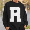 大文字 R アルファベット モノグラム イニシャル スウェットシャツ 彼への贈り物