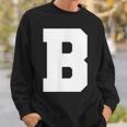 大文字b アルファベットモノグラム イニシャル スウェットシャツ 彼への贈り物