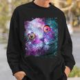 宇宙のかわいいアストロ宇宙猫 スウェットシャツ 彼への贈り物