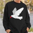 平和への愛を込めた白い鳩 スウェットシャツ 彼への贈り物