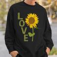 愛の大きなひまわりを作る庭師 スウェットシャツ 彼への贈り物